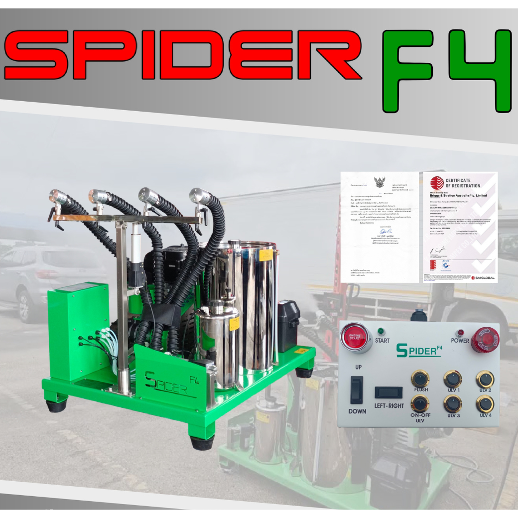 เครื่องพ่นละอองฝอย ULV ติดรถกระบะ  Spider F4